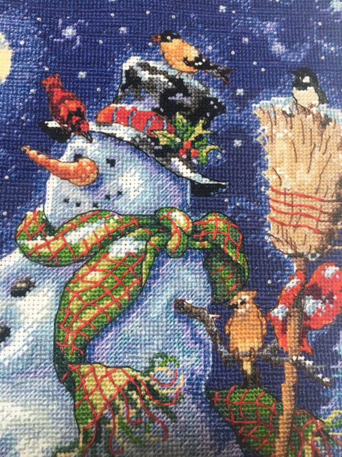 Snowman Stocking HD-detail 1 Snowman Stocking HD-detail 1