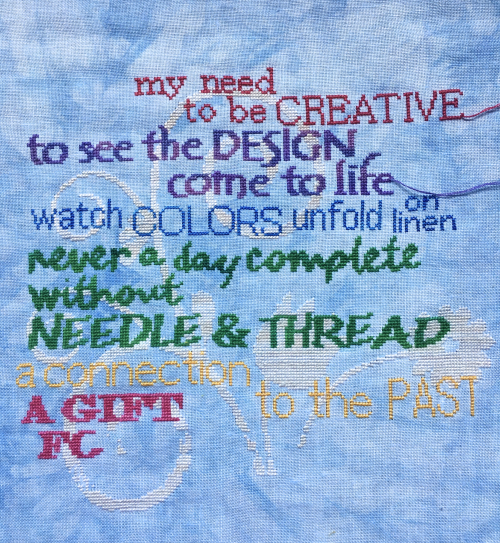 I am a stitcher WIP 8-25-16