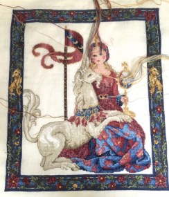 Maiden Unicorn WIP 12-31-17 Maiden Unicorn WIP 12-31-17