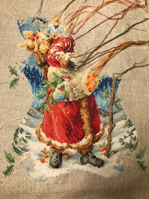 Charmed Santa WIP 4-21-18 Charmed Santa WIP 4-21-18