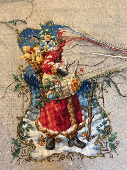 Charmed Santa WIP 10-28-18 Charmed Santa WIP 10-28-18