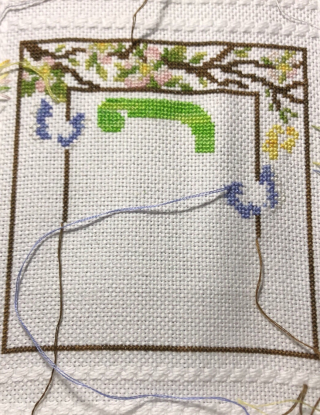 Spring Bellpull WIP 7-12-19