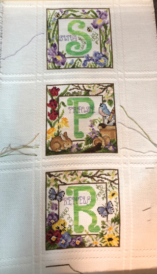 Spring Bellpull WIP 10-4-19