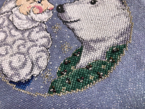 Father Frost bauble HD-beads