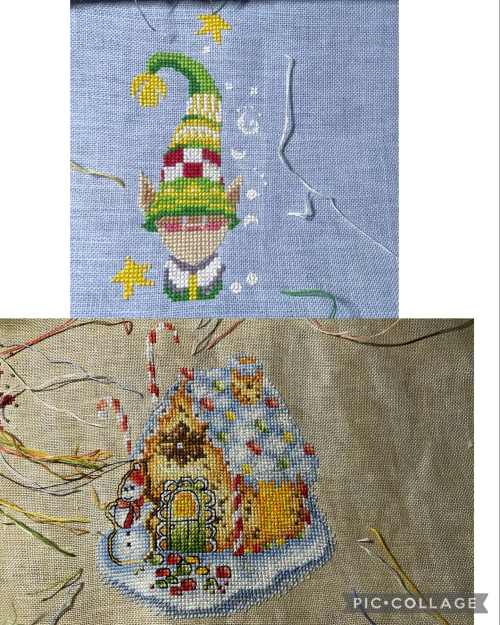 Ornie WIP Collage 10-31-23 Ornie WIP Collage 10-31-23