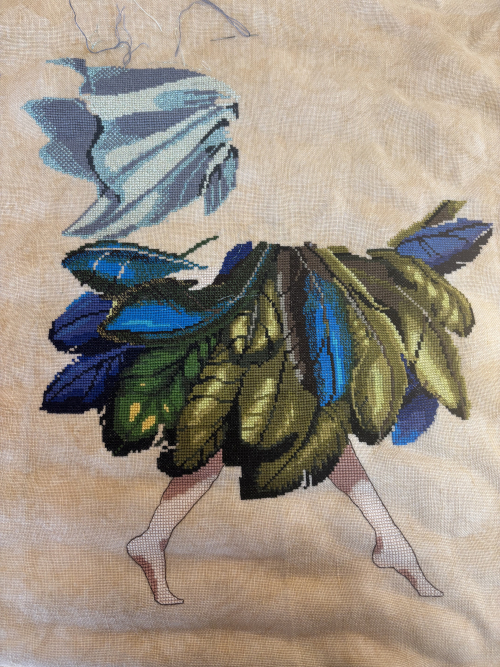 Feather Fairy WIP 12-31-24 Feather Fairy WIP 12-31-24