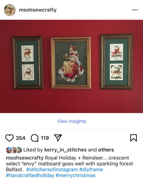 Royal Holiday & Reindeer framed Royal Holiday & Reindeer framed